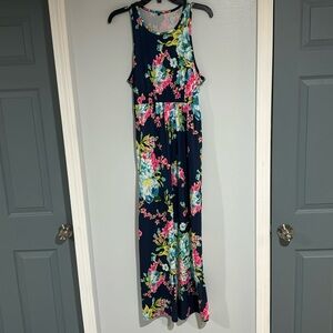 Floral Maxi  Dress with pockets